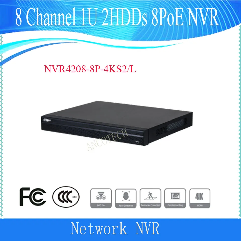 

Сетевой видеорегистратор Dahua CCTV NVR 8-канальный 1U 2HDDs 8PoE