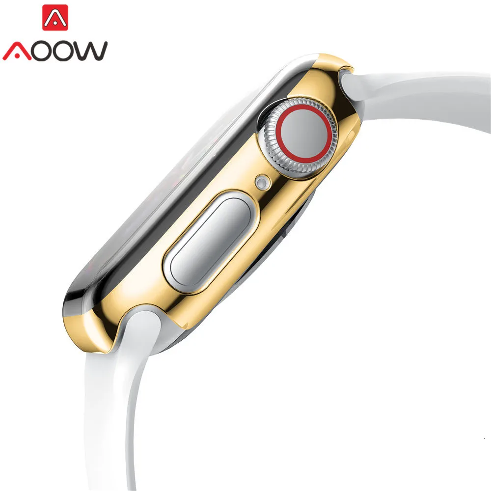 Ультратонкий защитный чехол для Apple Watch 38 мм 42 мм 40 мм 44 мм с покрытием из поликарбоната универсальная защитная крышка для iwatch 1 2 3 4