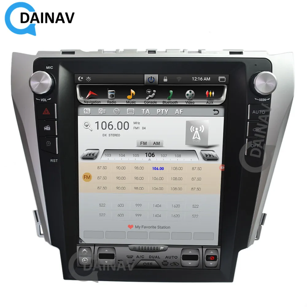 

Автомобильный мультимедийный DVD-плеер для Toyota Camry 2012-2016, автомобильное радио, GPS-навигация, вертикальный экран, Android