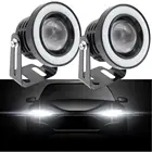 2 шт. DRL противотуманный светильник s автомобиль COB Led Ангельские Глазки 64 мм 76 мм 89 мм лампа водонепроницаемый дневной ходовой светильник фара мотоцикла светильник 30 Вт DC 12 В NEZABIVAYMASKU Скидка 150 рублей