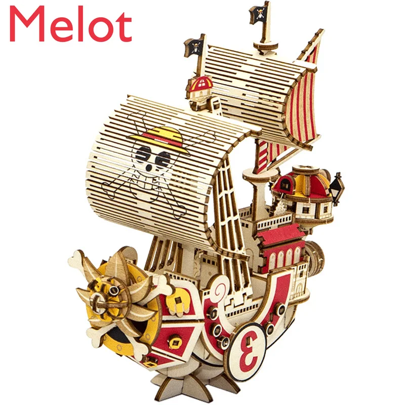 

Ship Assembling Model Wooden Three-dimensional Jigsaw Puzzle Birthday Gift Graduation Gift Decompression Healing Toys Leisure