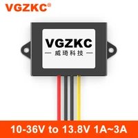 vgzkc 10 36v to 13 8v dc power regulator 12v24v to 13 8v car power supply automatic buck boost