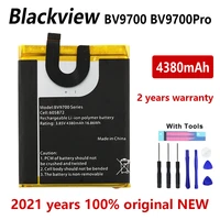 100 original 4380mah bv 9700 replacement battery for blackview bv9700 pro series 605872 batteries bateria with gift tools