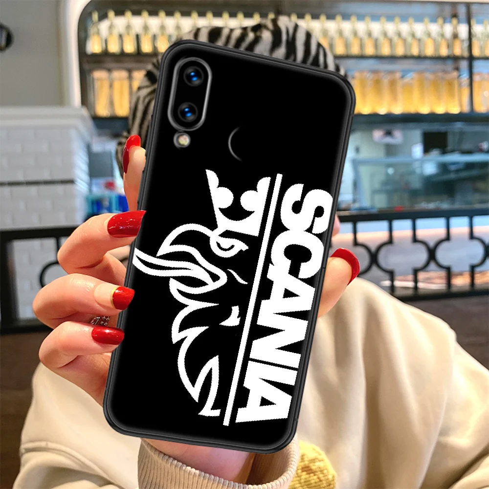 

ScaniaES Truck Car Phone case For Huawei Honor 6 7 8 9 10 10i 20 A C X Lite Pro Play black soft waterproof pretty coque fashion