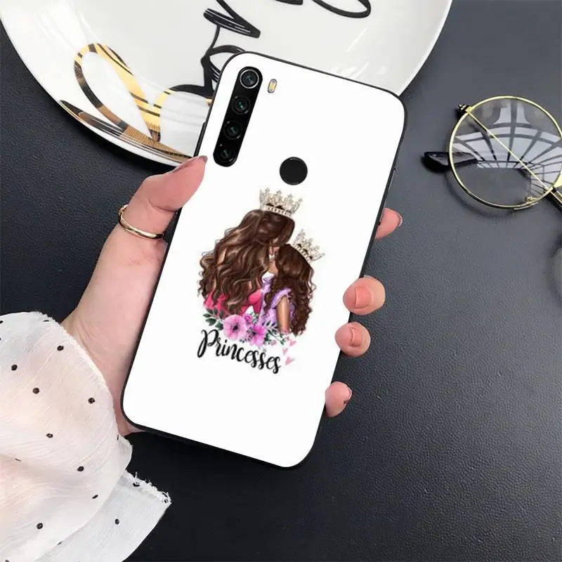 

Baby Mom Girls love pink cartoon Phone Case For Xiaomi mi 9 9t 10 redmi 9 9a 8 8a note 10 9 9s 8 8t 7 pro max funda