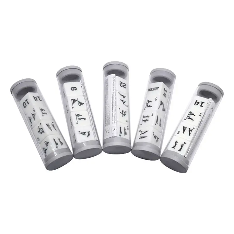 

4Pcs/Set Fitness Sports 6-Sided Cube Dice Exercise Workout Training Equipment