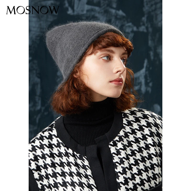 Женские облегающие шапки зимняя шапка женские Мягкие Шапки новая брендовая