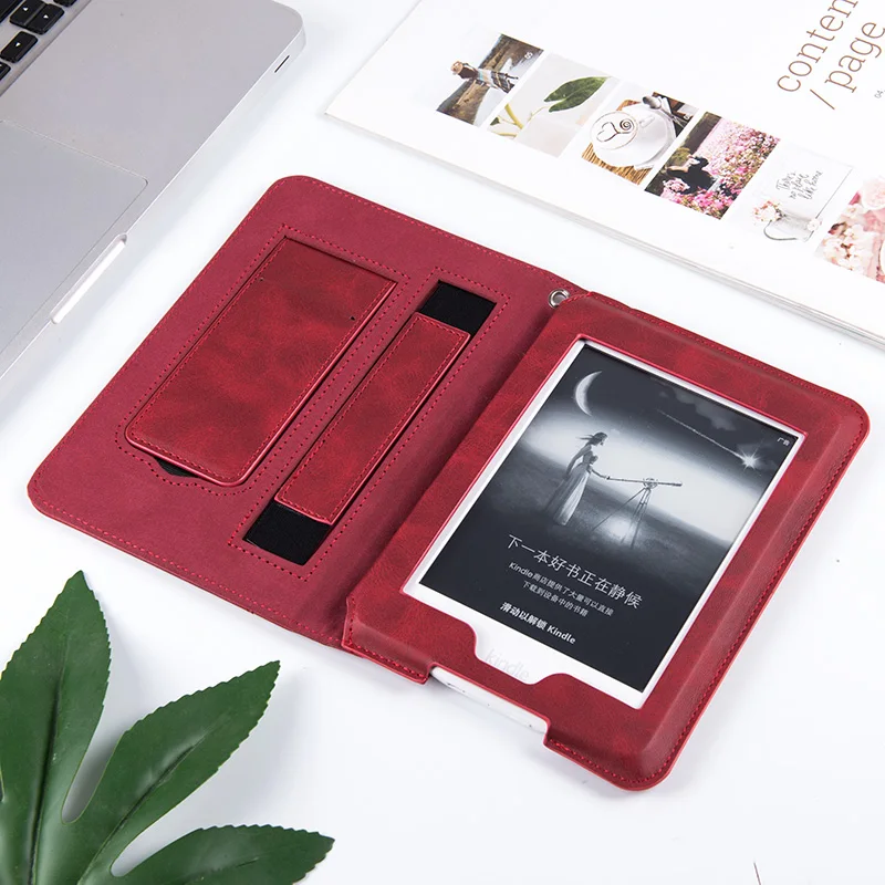 Чехол для Kindle Paperwhite(5th/6th и 7th/10th Gen)-чехол-подставка премиум класса из искусственной кожи с ремешком на руку и функцией автоматического сна/пробуждения