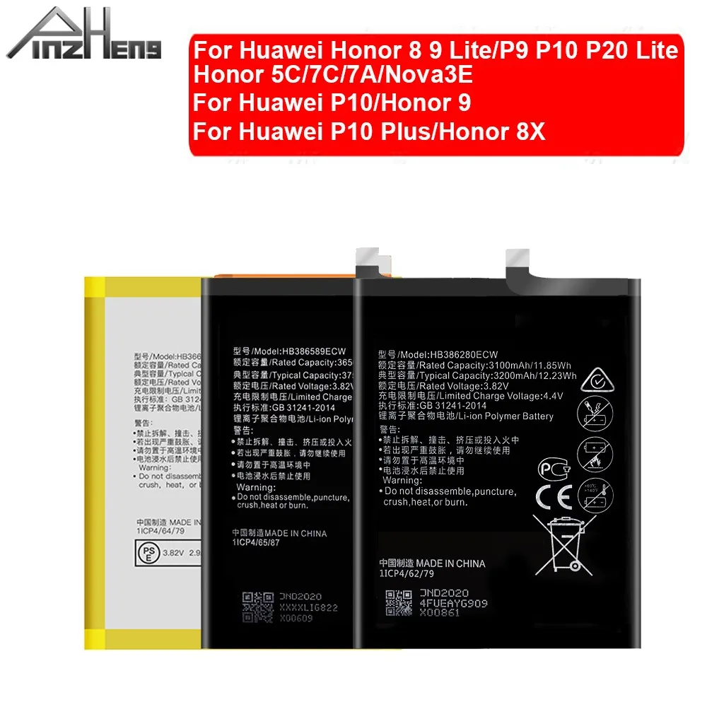 HB366481ECW HB386280ECW HB386589ECW батарея для Huawei Honor 8X 5C 7C 7A 8 9 Lite акумуляторная Nova3E P9 P10 P20