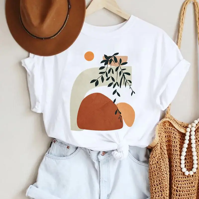 

Clothes Women T-shirts Style Cartoon Fashion Regular Print Top Graphic 90s Trend Lovely Tshirt Short Sleeve Female Tee