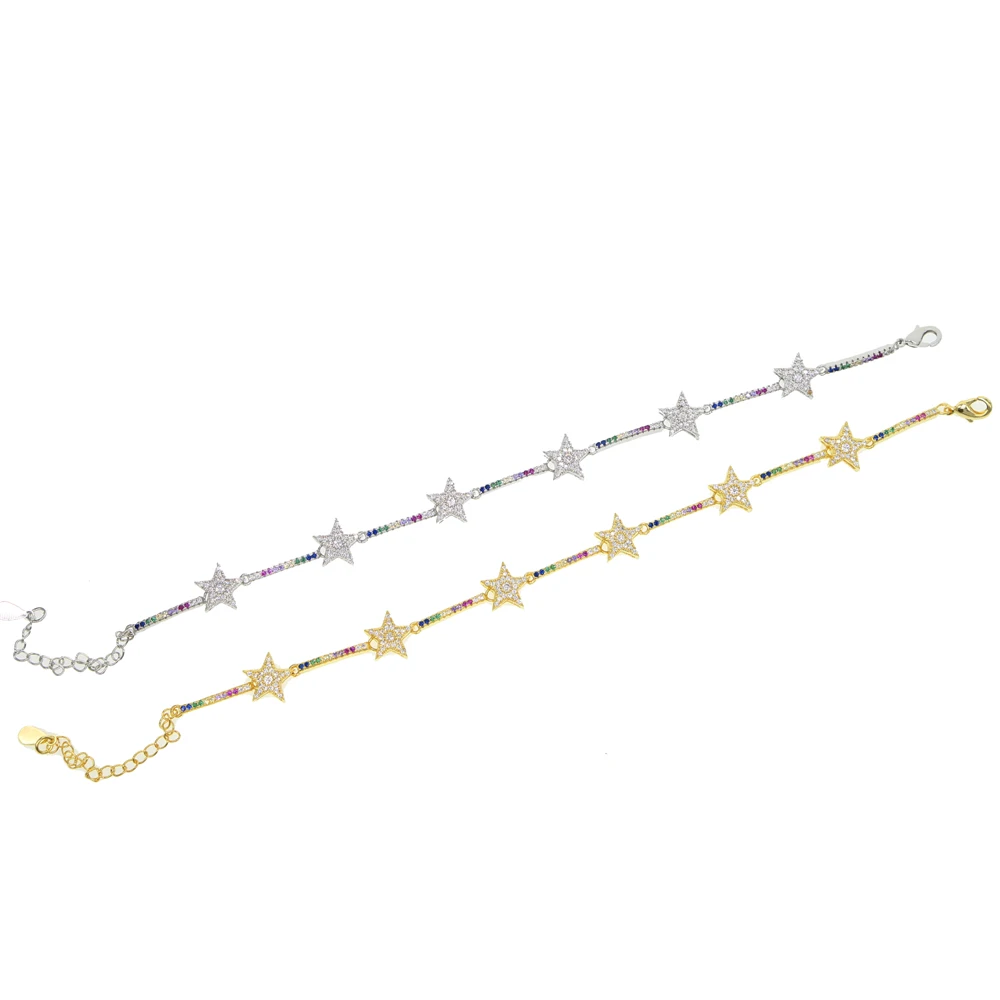 Женский браслет цепочка с геометрическим узором 16 + 5 см|Браслеты шармами| |