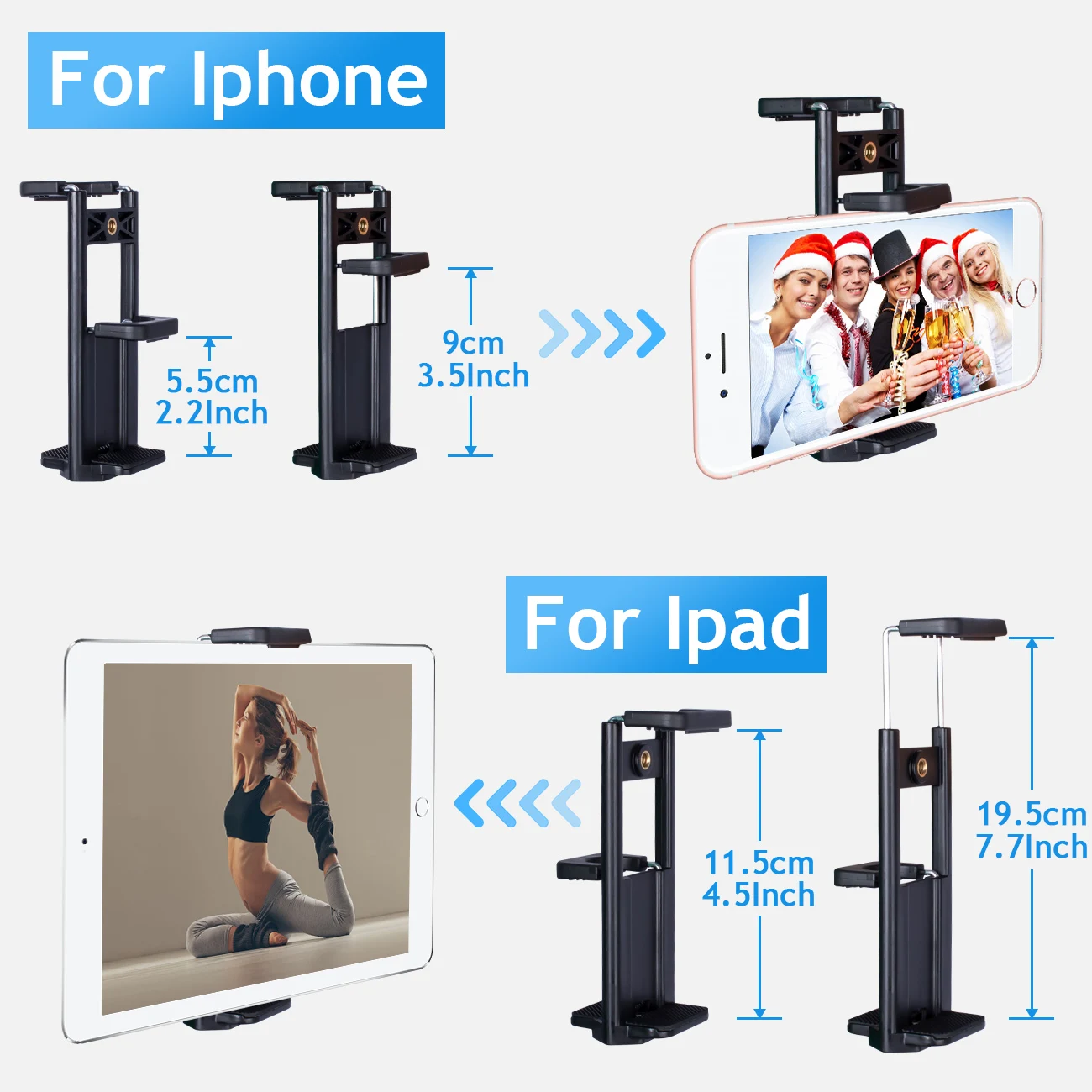 Универсальный штатив 2 в 1 адаптер для iPhone/iPad держатель смартфонов и планшетов |