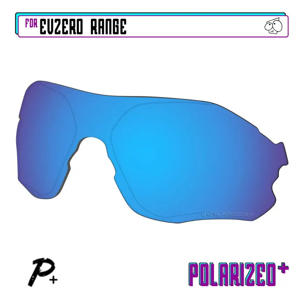EZReplace Polarized Replacement Lenses for - Oakley EVZero Range Sunglasses - Blue P Plus