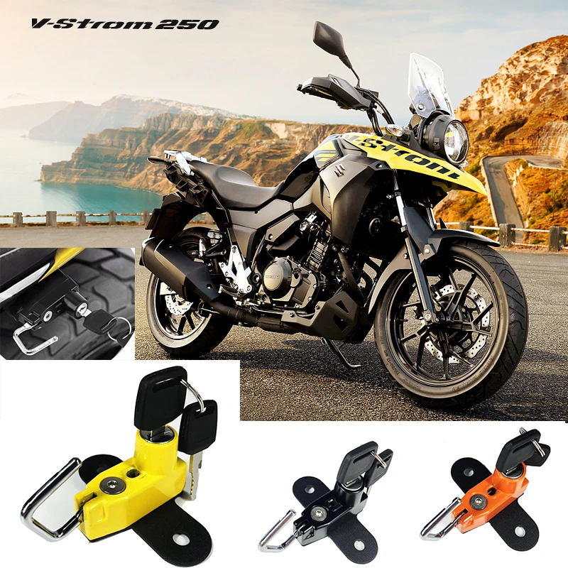 Для SUZUKI v strom 250 2017 2018 2019 мотоциклетный шлем замок Анти кражи с ключами Алюминий