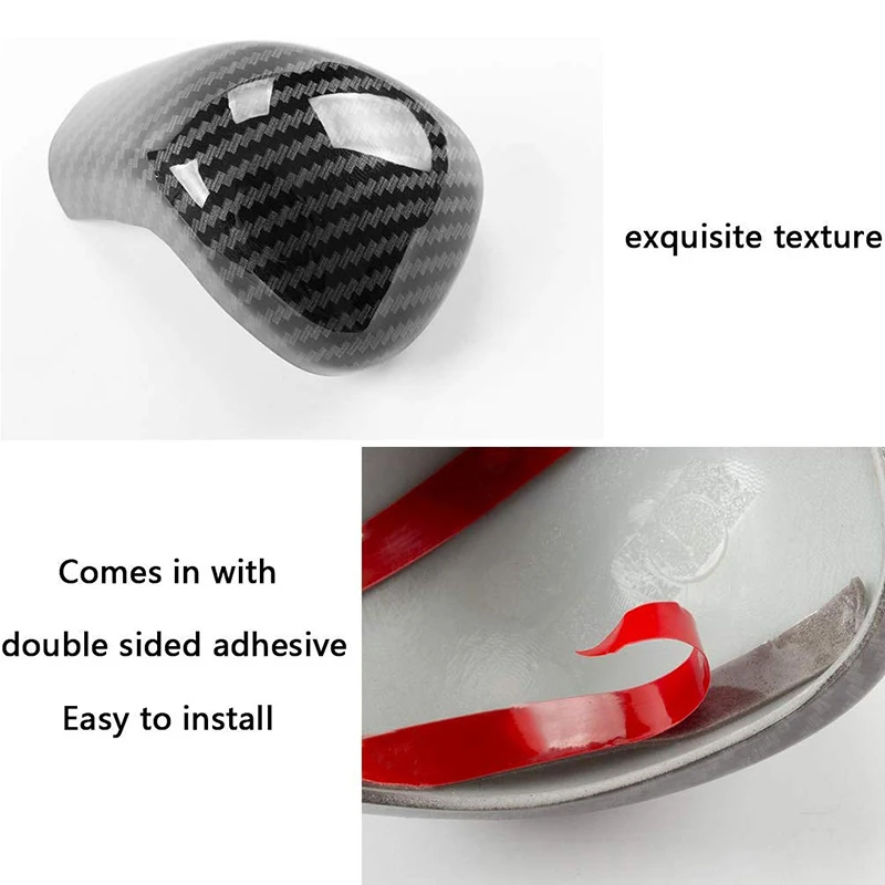 Спортивный стиль углеродное волокно принт авто чехол для рычага переключения