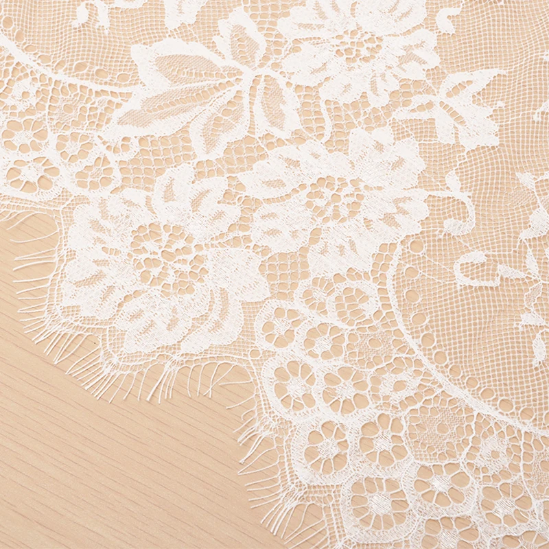 150cm*300cm French retro lace fabric white hollow mesh embroidery wedding dress accessories tablecloth curtain | Дом и сад