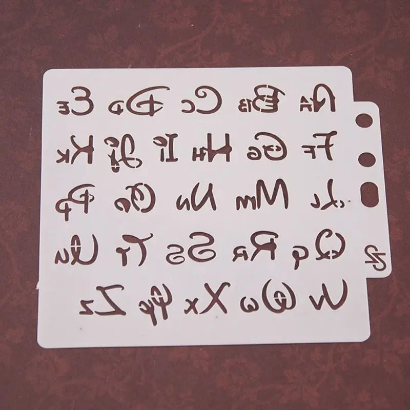 Alphabet Letter Stencils Template Painting Scrapbooking Embossing Stamping Album Card DIY Dropship | Дом и сад