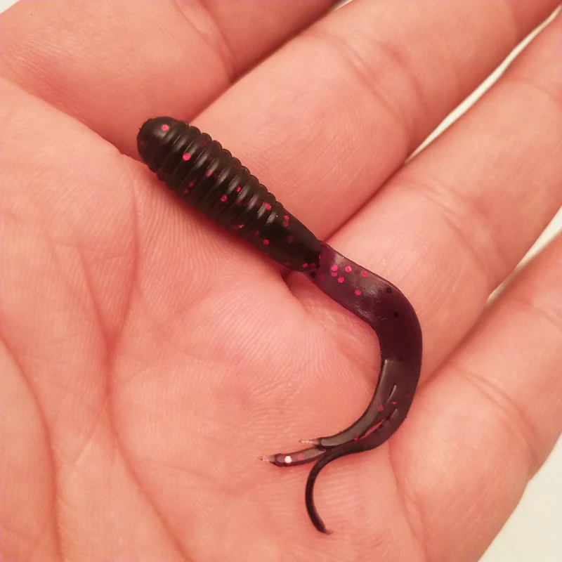 Рыболовная приманка POETRYYI Мягкая силиконовая 40 мм 0 7 г с тройным хвостом воблеры