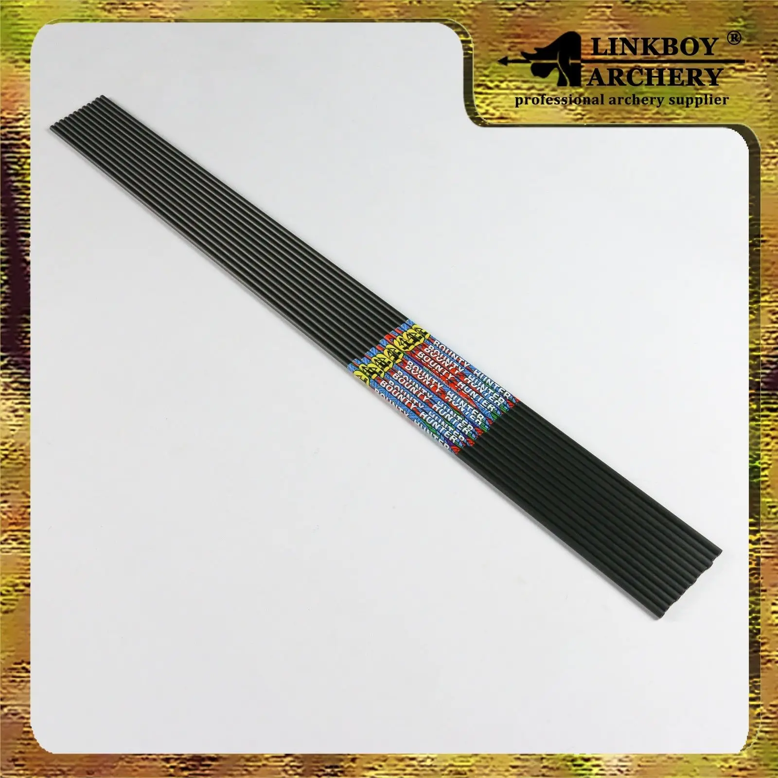 Linkboy стрельба из лука 12 шт. sp400 750 чистый углерод стрелка валы ID3.2mm X10 стрелки + Pin Nock
