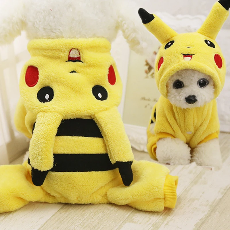 

Winter Warm Dog Clothes for Small Dogs Soft Fleece Puppy Pet Cat Coat Jacket Chihuahua Pug Clothing Funny Pets Costumes Overalls
