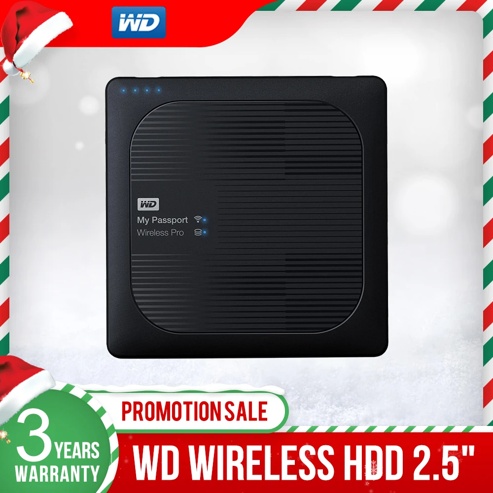 Портативный внешний жесткий диск Western Digital WD 2 ТБ 3 4 переносной с поддержкой My Passport