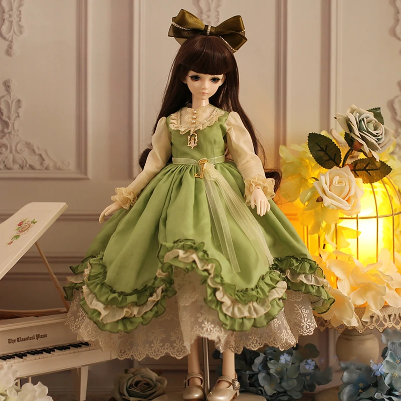 1/3 1/6 1/4 тонкая bjd SD кукольная одежда ретро Лолита платье для 1/3 1/4 1/6 bjd кукольная одежда
