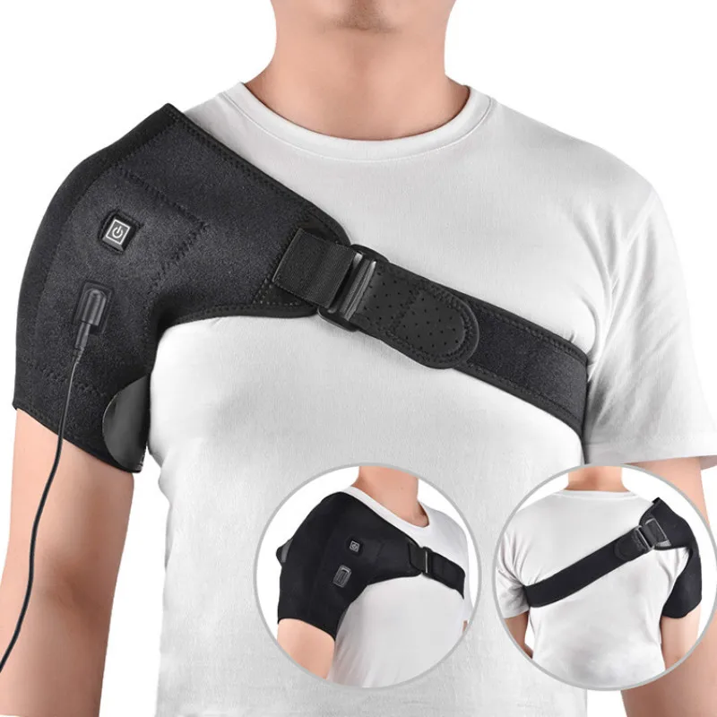 

Heating Therapy Hot Adjustable Electric Upper Arm Massager Shawl Pad Frozen Shoulder Bursitis Tendinitis Shoulder Brace Tool