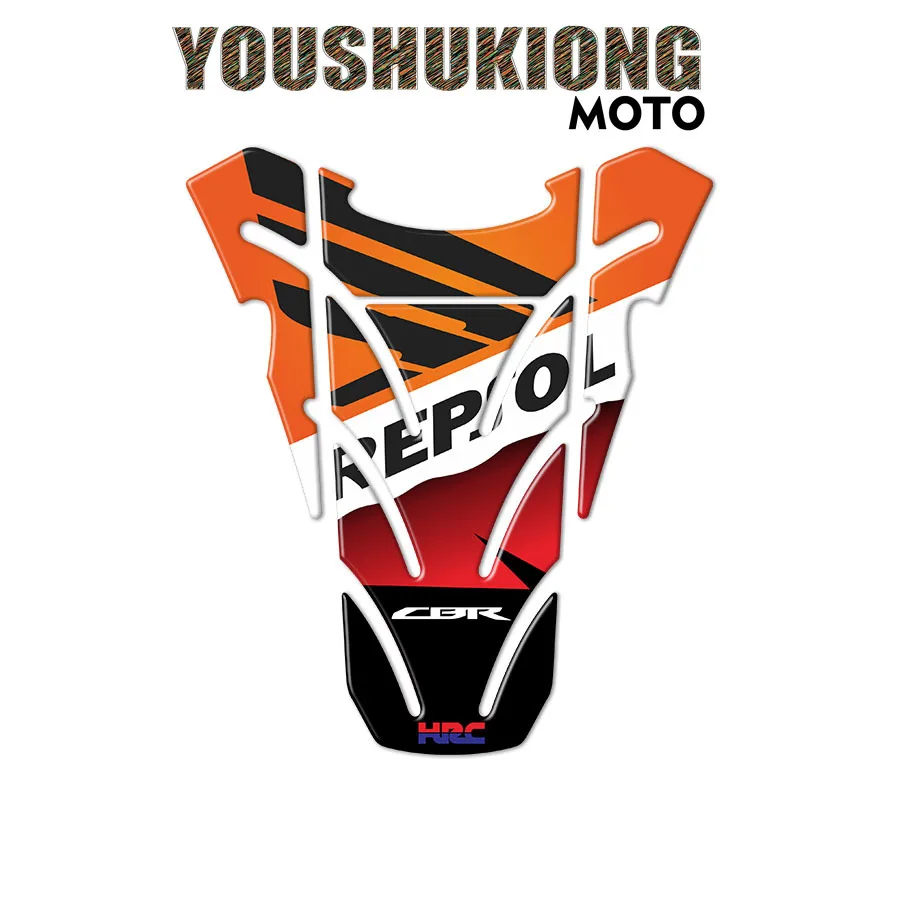 

Motorcycle Chrome CBR HRC Decal Fuel Tank Cap Cover Sticker Pad For CBR600RR CBR1000RR REPSOL CBR900 CBR929 CBR954 CBR250