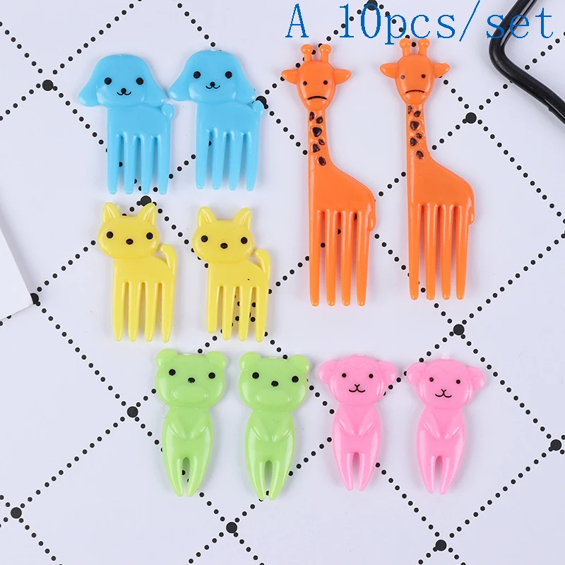 8/10 шт./компл. Мини мультфильм детей Снэк торт десерт еда Фрукты зубочистка