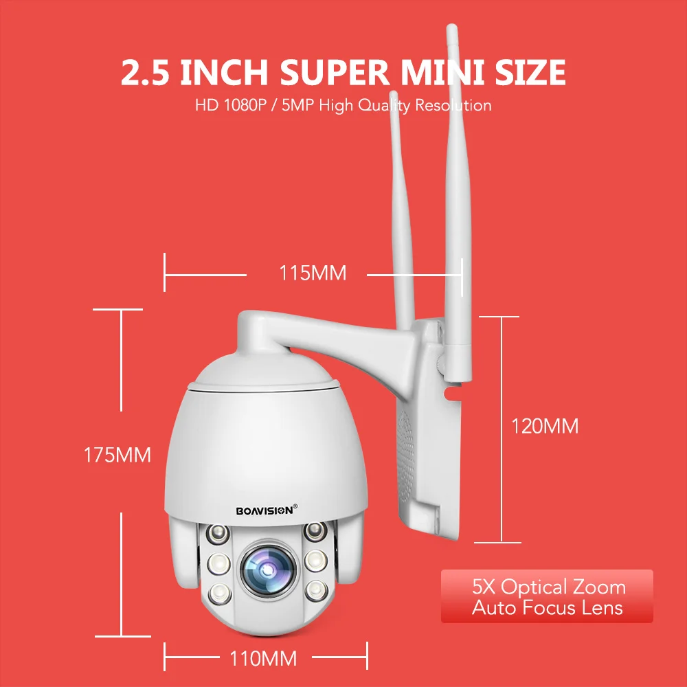 2MP SIM карта 3g 4G Беспроводная мини PTZ купольная камера 1080P 5MP открытый 5X зум/4 мм фиксированный объектив двухсторонняя аудио CCTV камера безопасности