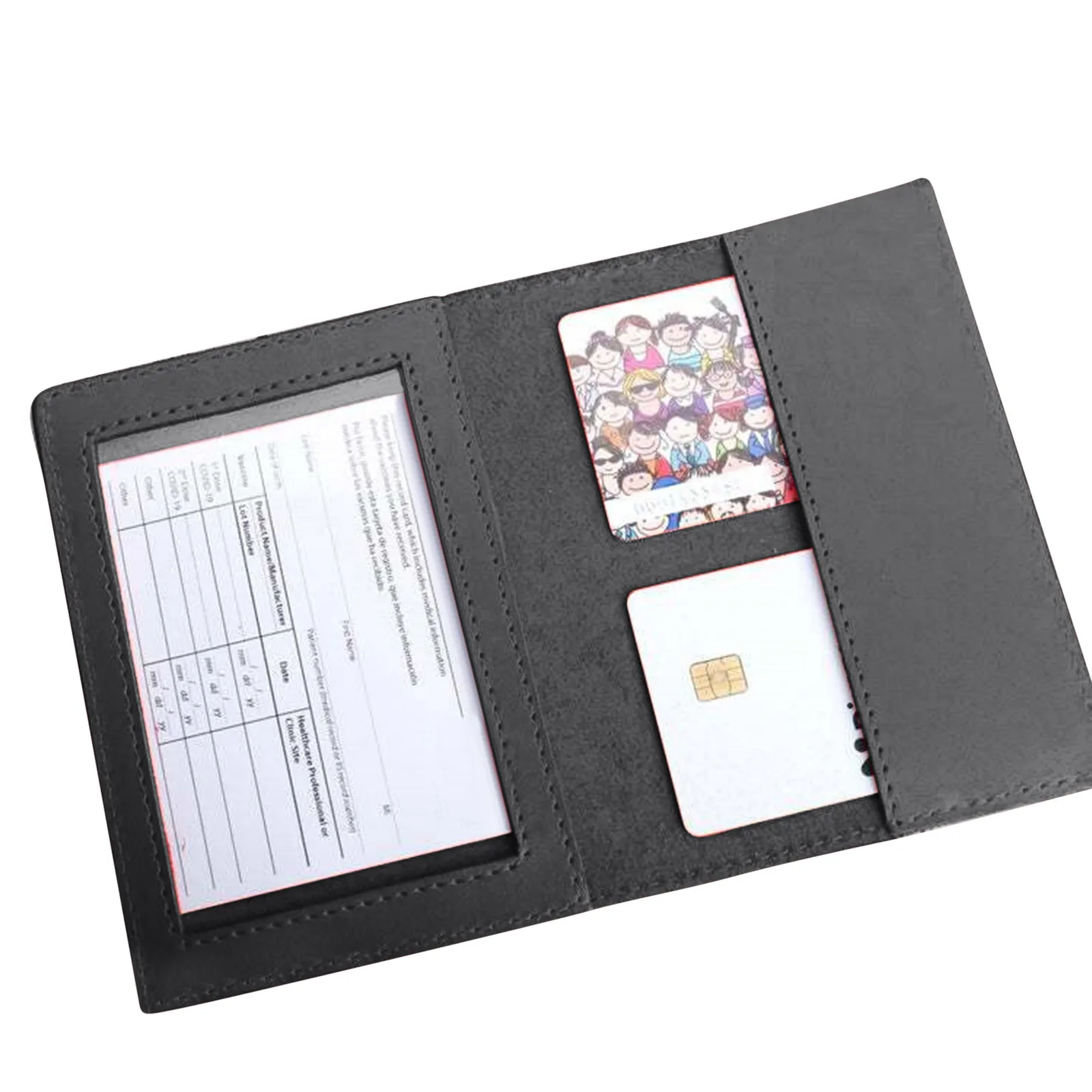 Сертификат вакцинации многофункциональный кожаный защитный чехол с