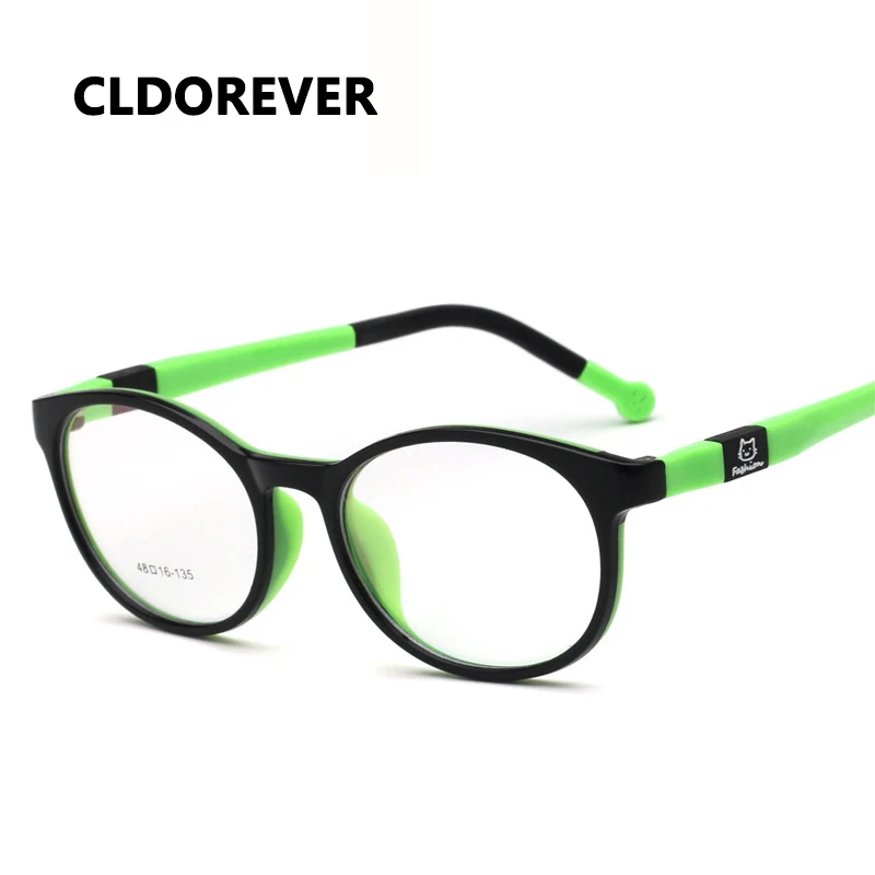 Fashion 2018 TR90 Children Eyeglasses Cartoon Cat Silicone Optical Glasses Frame Kids Eye Frames For Boys Girls Eyewear | Аксессуары для