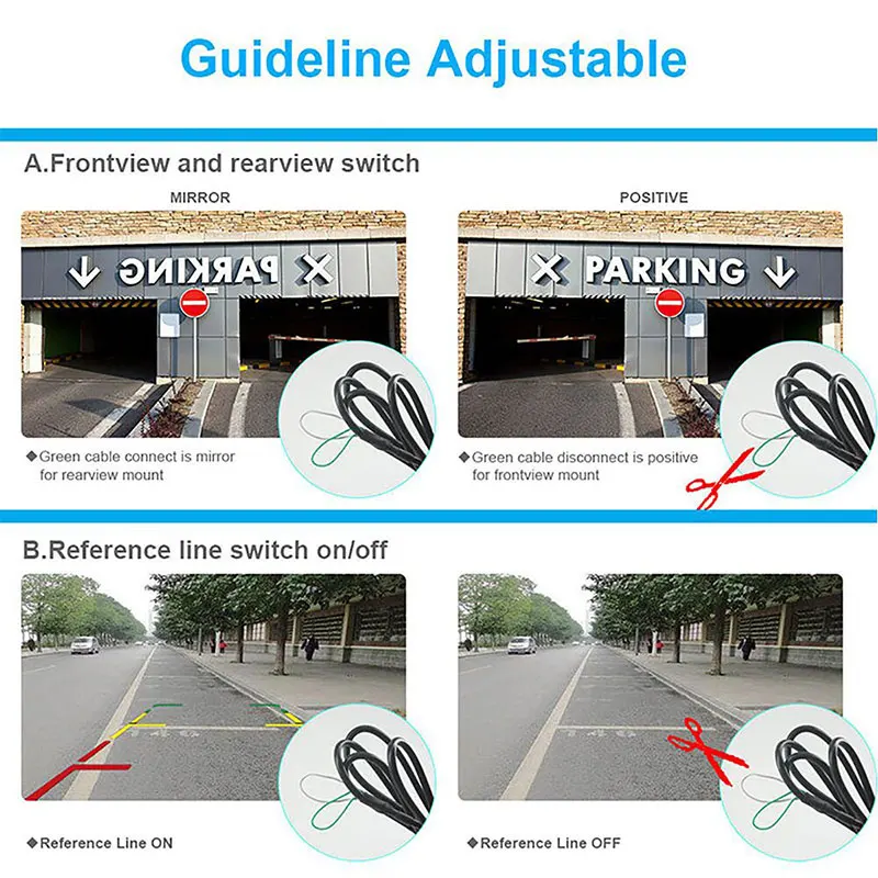 Камера заднего вида LEXXSON водонепроницаемая камера с зеркалом или без | Автомобили