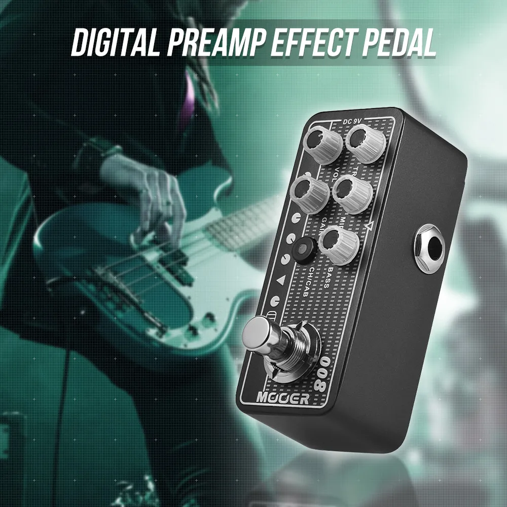 

MOOER MICRO PREAMP Series 008 Cali-MK 3 Californian Session Combo Digital Preamp Preamplifier Guitar Effect Pedal True Bypass