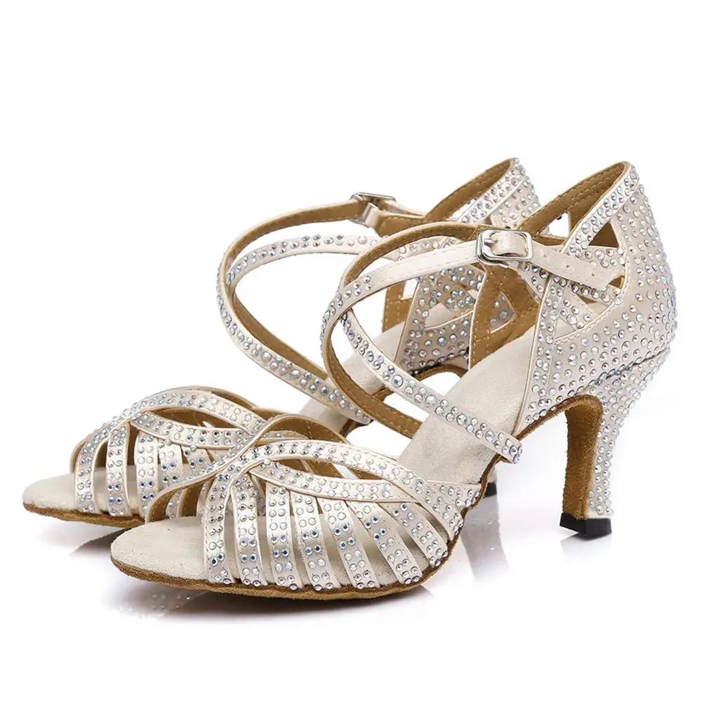 Туфли HROYL женские для латиноамериканских танцев босоножки бальных сальсы самбы