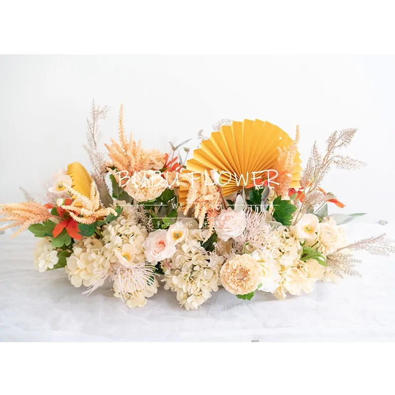 Simulation Fake Flower Table Flowers Decoration Wedding Row Floral Props Hotel Welcome Area Decorations | Дом и сад