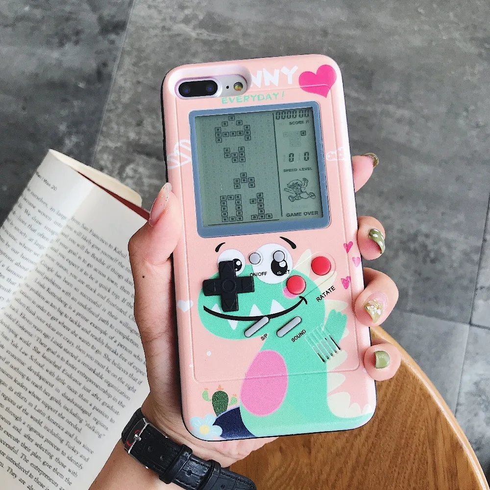 Ретро чехол для телефона Tetris Gameboy для Apple iPhone 7 8 Plus, мягкий ТПУ чехол для телефона для iPhone X 6 6s 8 Plus, чехол