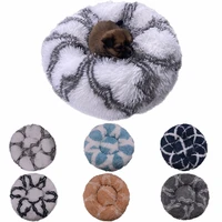 dog bed sofa round plush mat for dogs large labradors cat house pet dropshipping 2021 best selling plaid dog bed