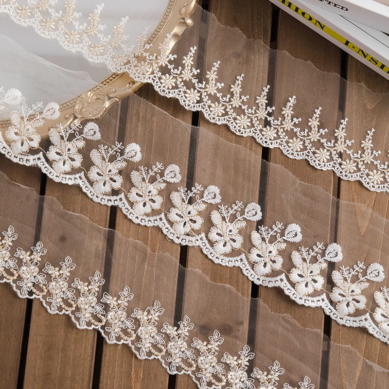 Кружевная лента для поделок 2 ярдов/партия аксессуары шитья ширина 9/11 см