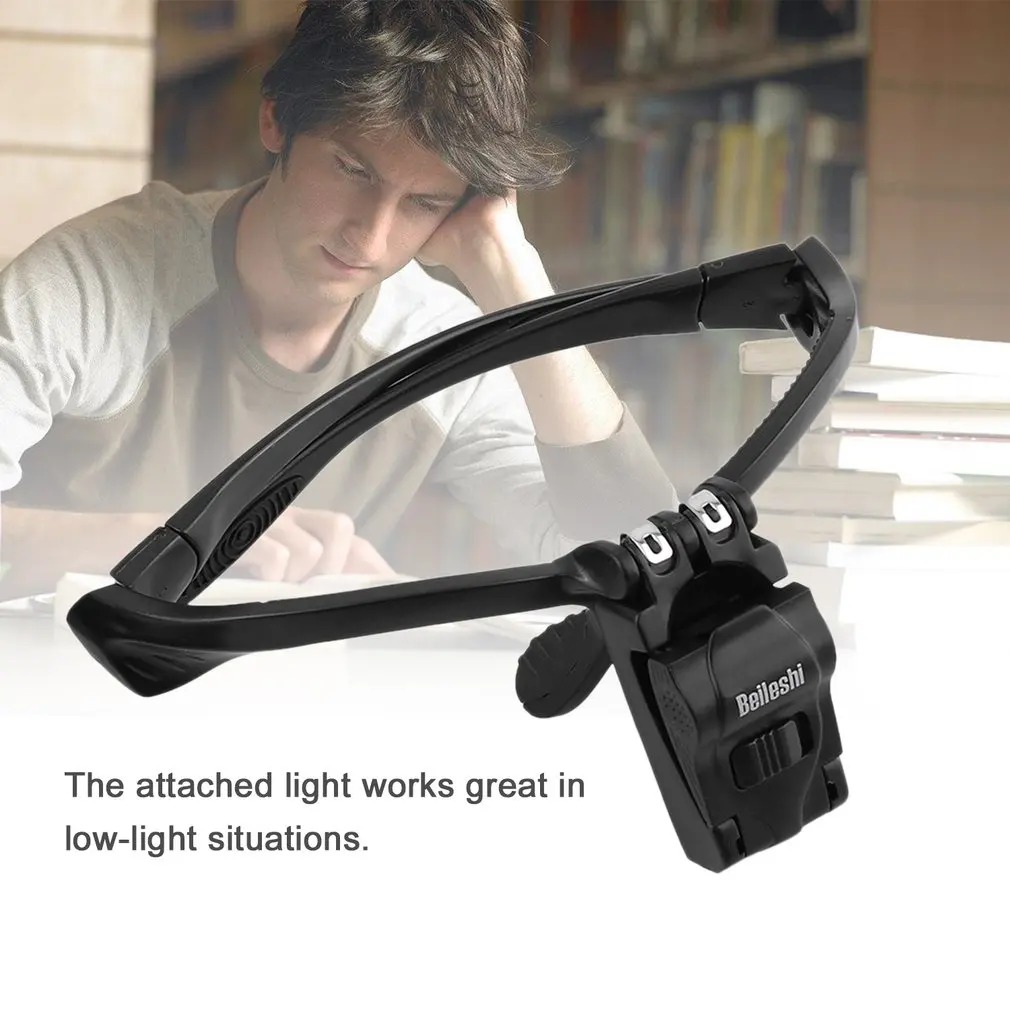 Новое поступление 5X линза регулируемая повязка на голову увеличительное стекло