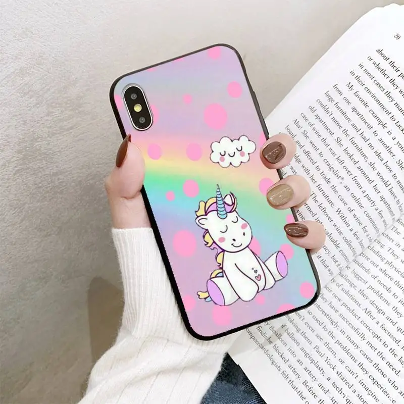 

YNDFCNB cartoon animal Unicorn Phone Case For iPhone 8 7 6 6S Plus 5 5S SE 2020 12pro max XR X XS MAX 11 case