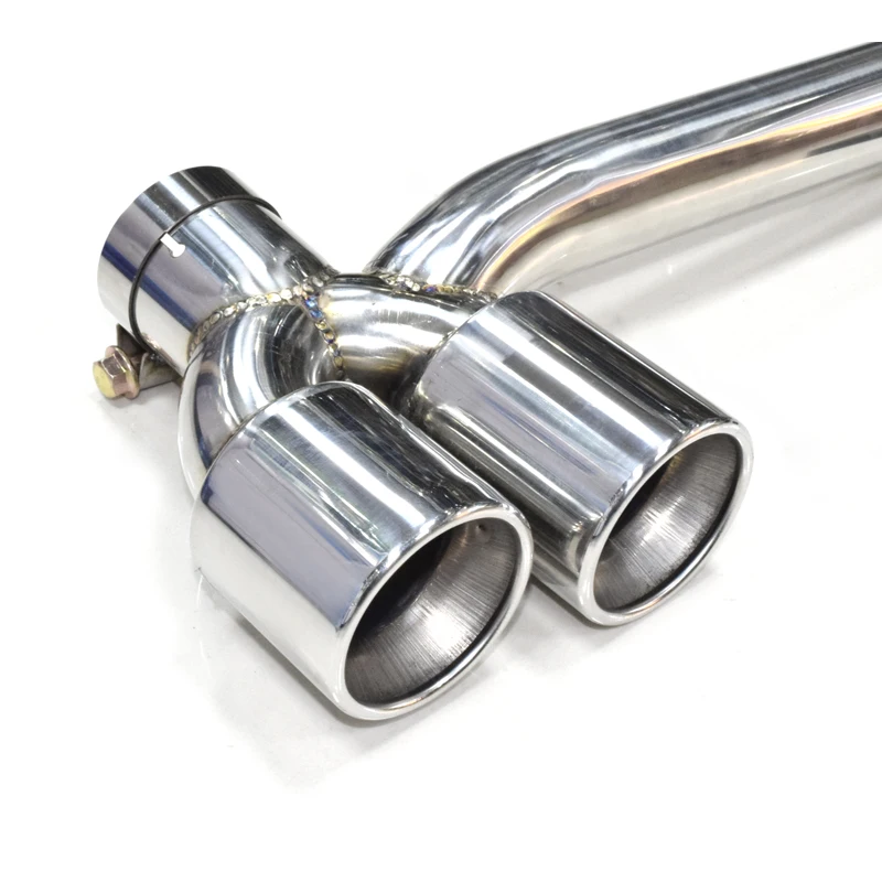 1 Set Exhaust Tip For BMW E90 E92 318i 320i 325i Stainless Steel Carbon Fiber Car Pipe 4 out Tailpipe | Автомобили и мотоциклы