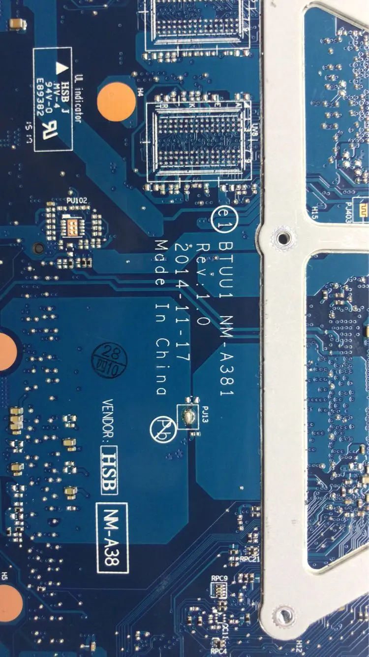 

KEFUBTUU1 NM-A381 For Lenovo YOGA 3 14 YOGA3 14 Notebook Motherboard CPU I3 5005U DDR3 100% Test Work