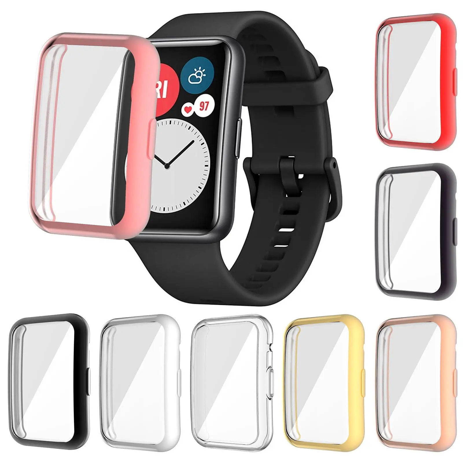 Полный Край Smartwatch мягкая защитная пленка крышка для Huawei часы подходят/Honor Screen