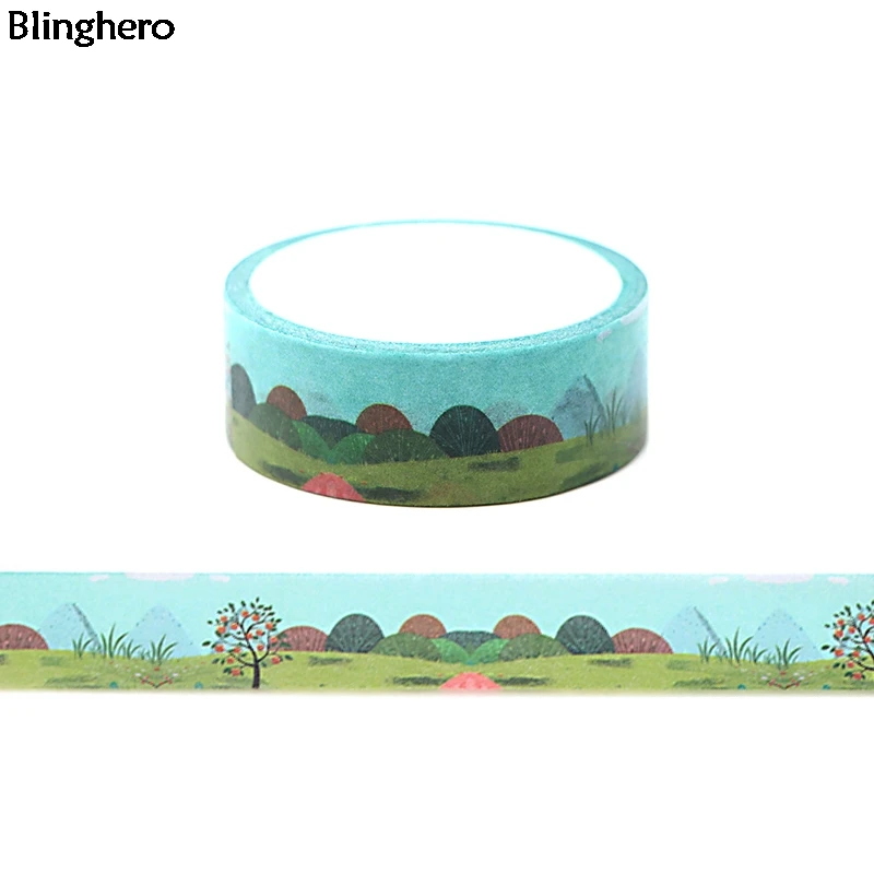 Blinghero природный пейзаж 15mmX5m лента Washi изоляционная клейкая декоративные ленты