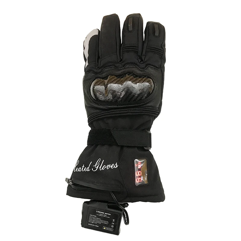Водонепроницаемые лыжные перчатки с электроподогревом зимние теплые защитой от