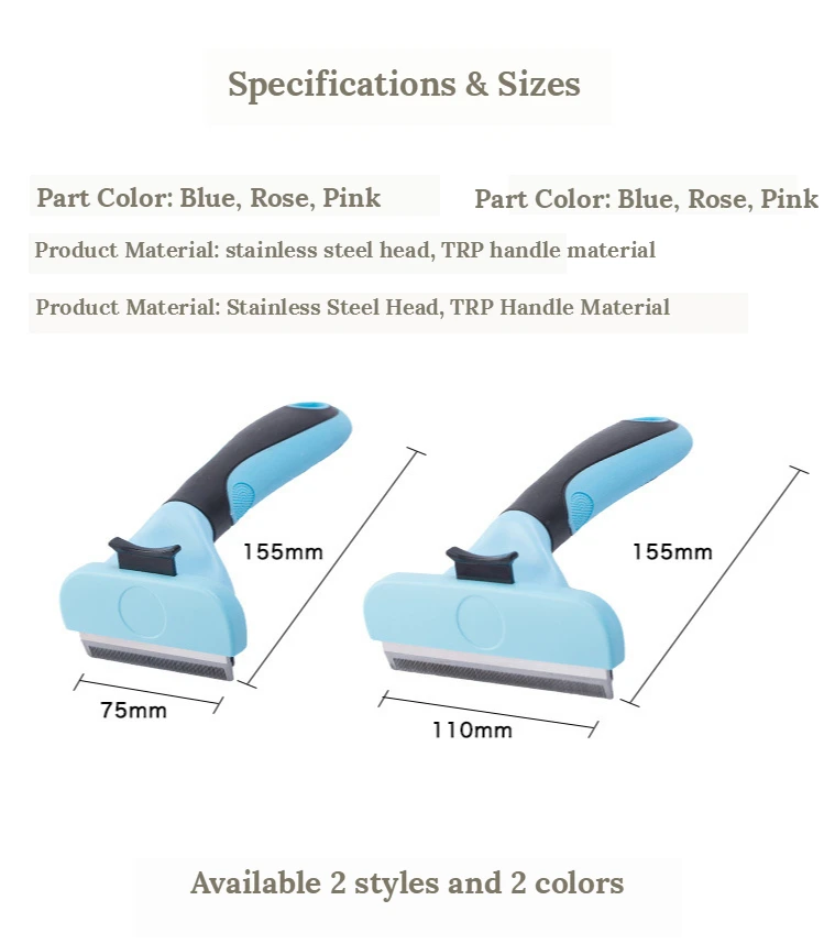 

Pet Hair Cat Grooming Comb Pet Dog Brush Tool Fur Hair Removal Comb for Dogs Cats Pet Trimmer Combs for Cat Pet Supply