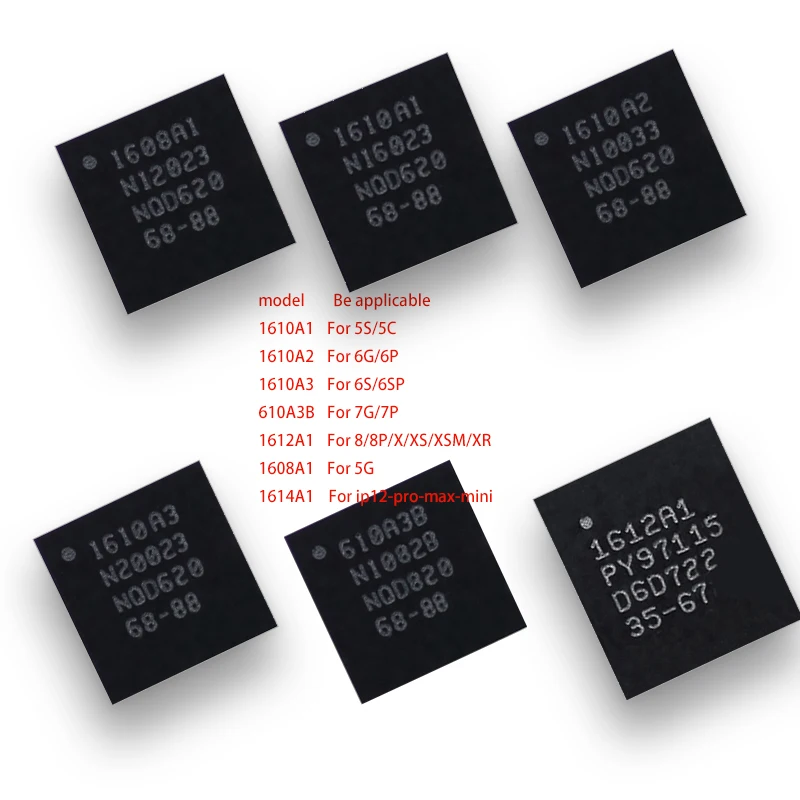 10 шт. U2 USB tristar IC 1614A1 1608A1 1610A1 1610A2 1610A3 610A3B 1612A1 IC для iPhone 12/11/5/5S/6/6P/7/7P/8/8/X/XS/XSMAX/XR