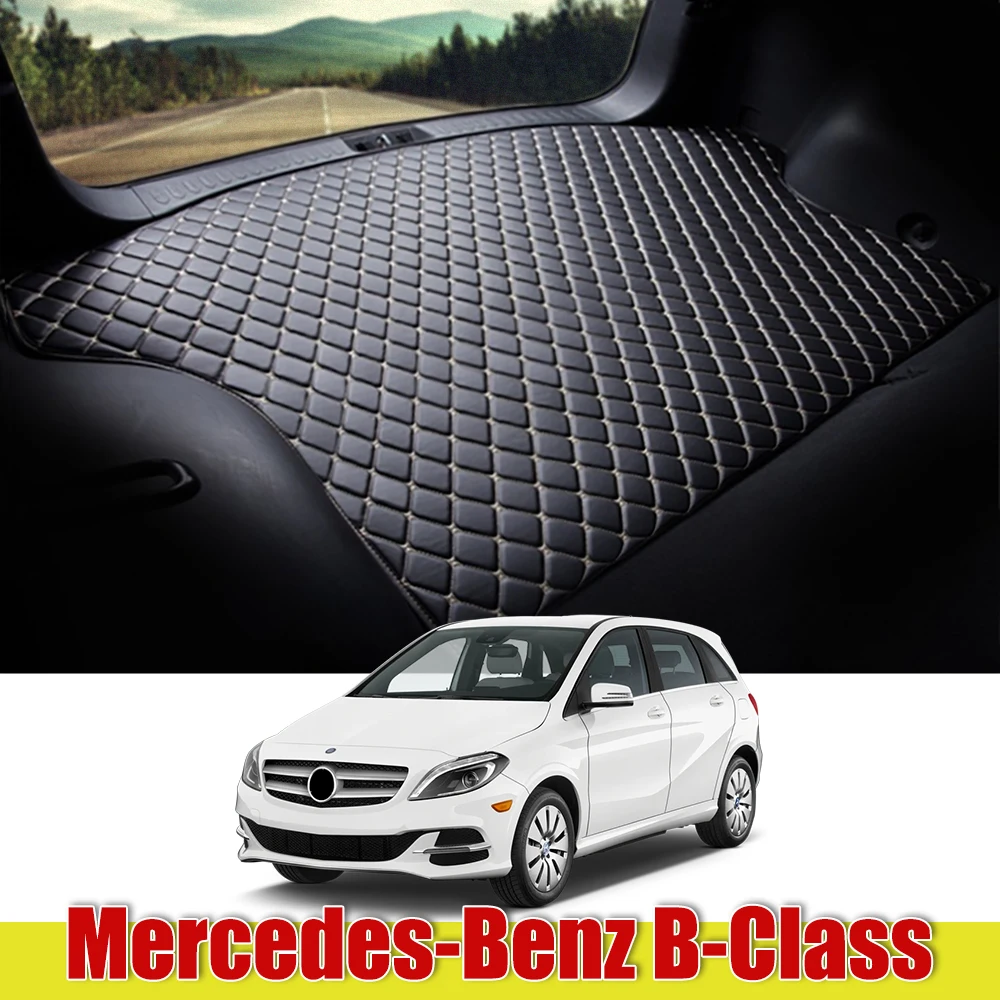 

Leather Car Trunk Mat For Mercedes Benz B Class 2005 ~ 2020 Carpet Tail Cargo Liner W245 W246 W247 Boot Pad B160 B180 B200 B220