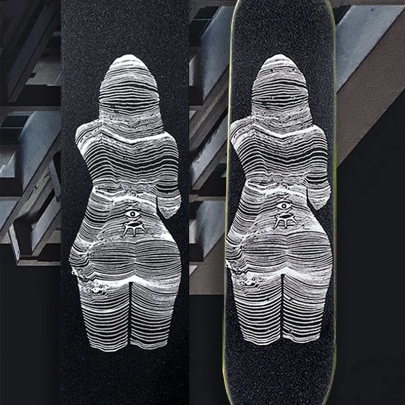 Anti-slip Skateboard Sandpaper Sticker Grunge Waterproof Painted Personalized Rullalautatarvikkeet KC50PJ | Спорт и развлечения